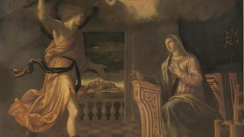 Annunciazione prima del restauro